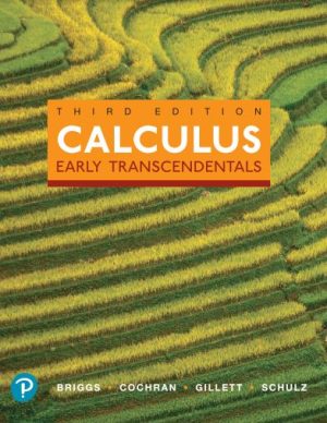 978-0134763644 PDF: Calculus Early Transcendentals 3rd Edition