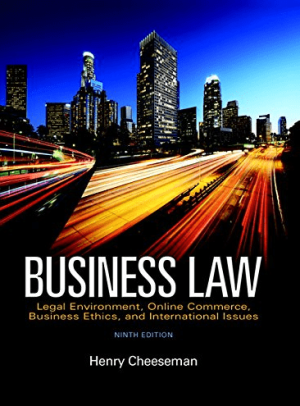 Business Law 9th Edition By Henry R. Cheeseman PDF EBOOK EPUB