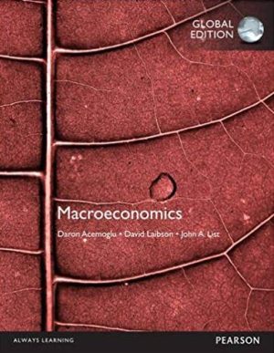 Macroeconomics Global Edition Daron Acemoglu, ISBN-13: 978-1292080635