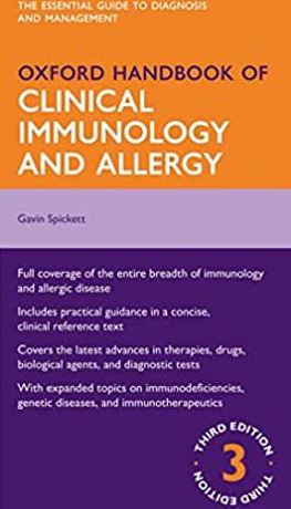 Oxford Handbook of Clinical Immunology and Allergy 3rd Edition, ISBN-13: 978-0199603244