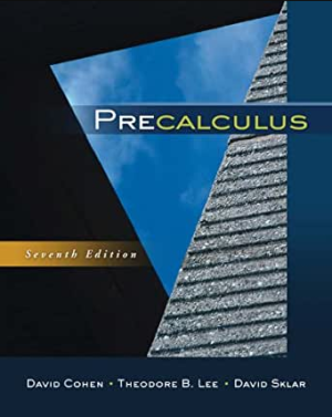 Precalculus 7th Edition by David Cohen PDF EPUB EBOOK