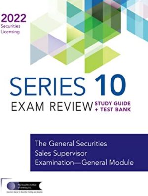 Series 10 Exam Study Guide 2022 + Test Bank PDF