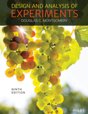 Design and Analysis of Experiments 9th Edition, ISBN-13: 978-111911347