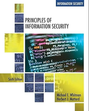 Principles of Information Security 6th Edition ISBN-13 ‏ : ‎ 978-1337102063 PDF