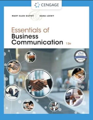 Essentials of Business Communication 12th Edition 9780357714973 pdf