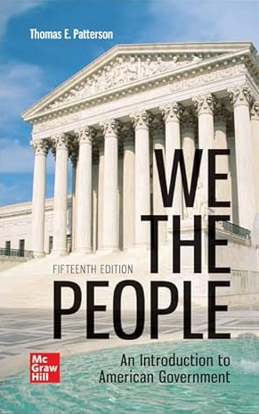 We The People 15th Edition by Thomas E. Patterson eBook pdf