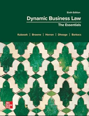 Dynamic Business Law The Essentials 6th Edition eBook pdf