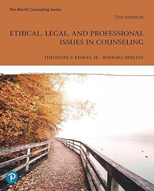 Ethical, Legal, and Professional Issues in Counseling 7th Edition eBook pdf